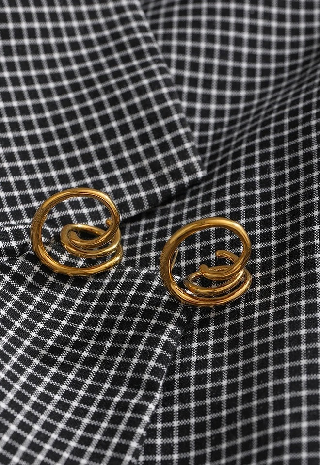 FLOW - 18K GOLD PLATED EARRINGS / THE. WAVE COLLECTION
