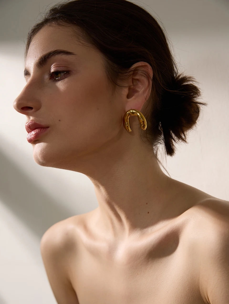 MAREA - 18K GOLD PLATED EARRINGS / THE. WAVE COLLECTION