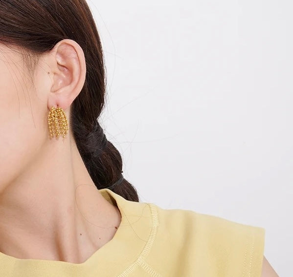 FIREWORK - 18K GOLD PLATED EARRINGS / THE. CAVIAR COLLECTION