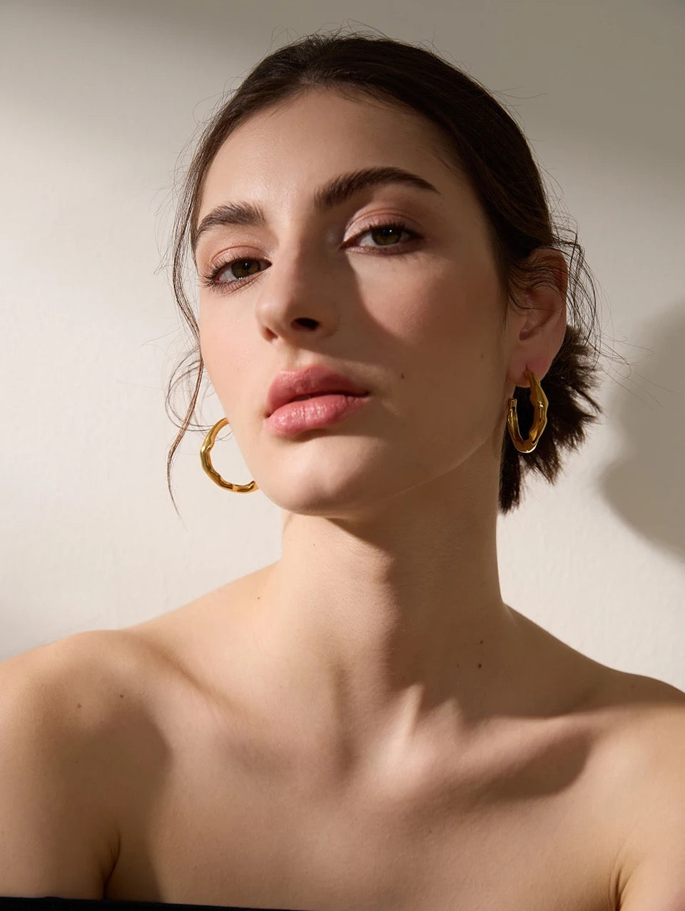 SIREN - 18K GOLD PLATED EARRINGS / THE. WAVE COLLECTION