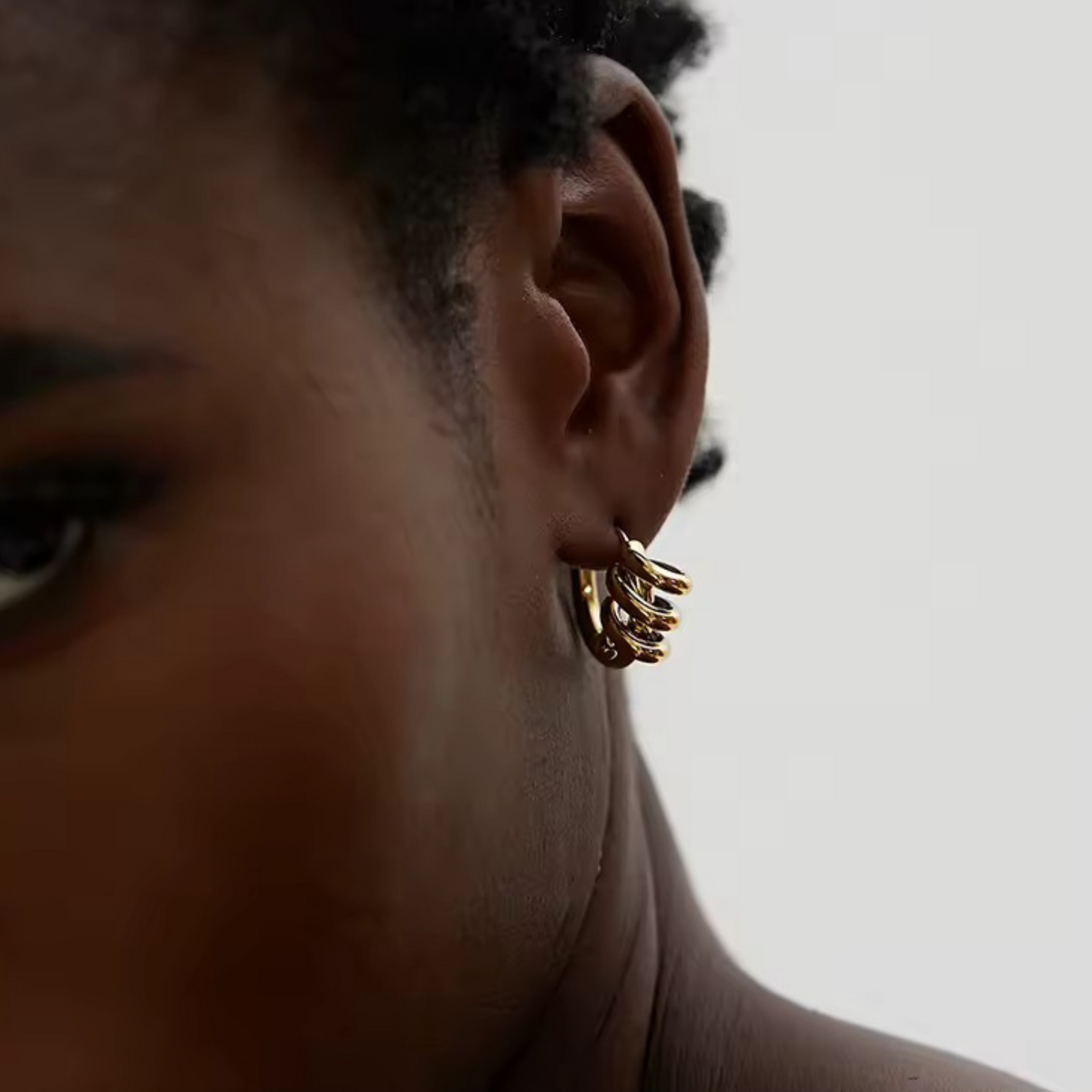 SERPENT - 18K GOLD PLATED EARRINGS / THE. SWIRL COLLECTION