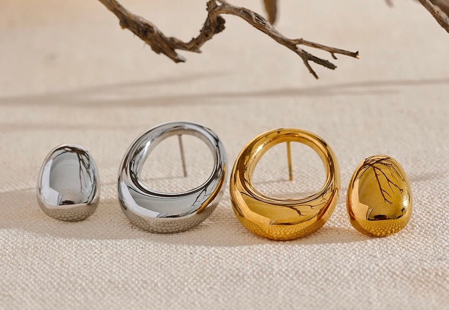 ORIGIN - 18K GOLD PLATED EARRINGS / THE. ESSENTIAL COLLECTION
