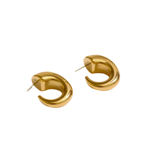 ETUAL - 18K GOLD PLATED EARRINGS / THE. WAVE COLLECTION