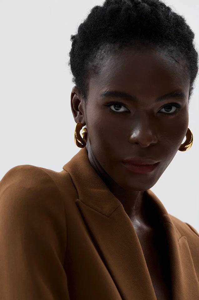 ATLANTIS - 18K GOLD PLATED EARRINGS / THE. WAVE COLLECTION