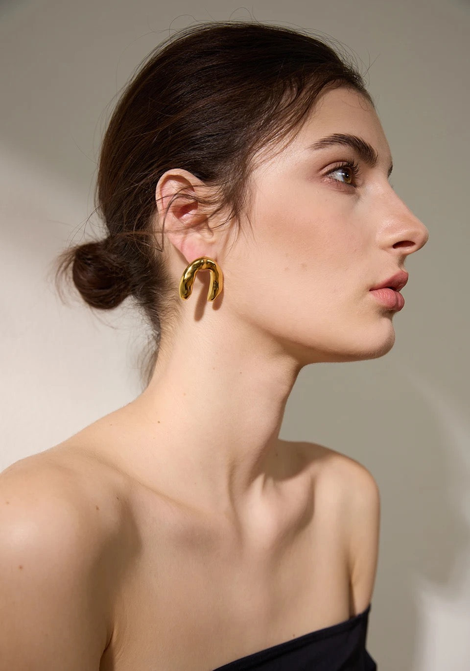 MAREA - 18K GOLD PLATED EARRINGS / THE. WAVE COLLECTION