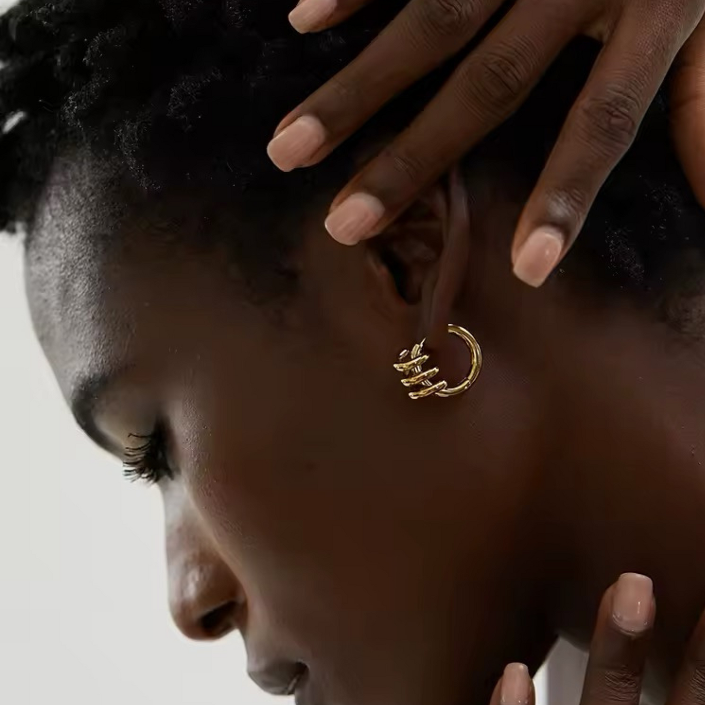SERPENT - 18K GOLD PLATED EARRINGS / THE. SWIRL COLLECTION