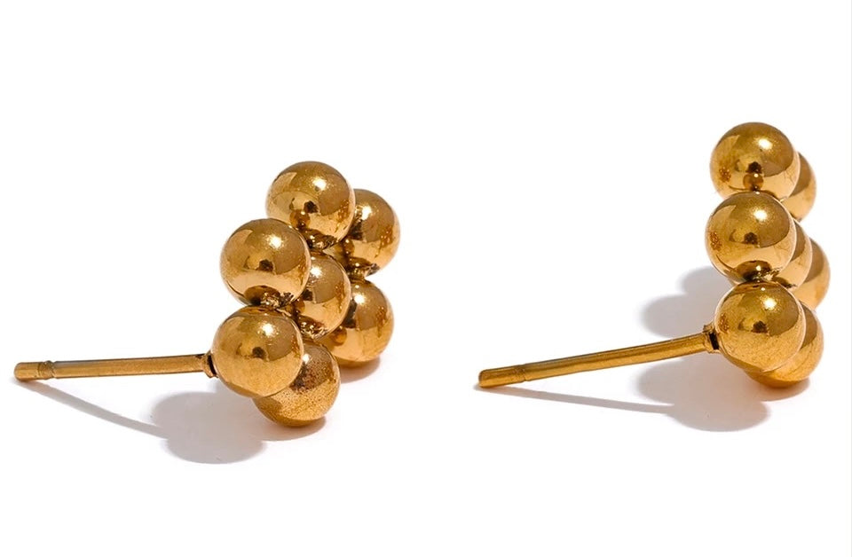 DELICACY - 18K GOLD PLATED EARRINGS / THE. CAVIAR COLLECTION