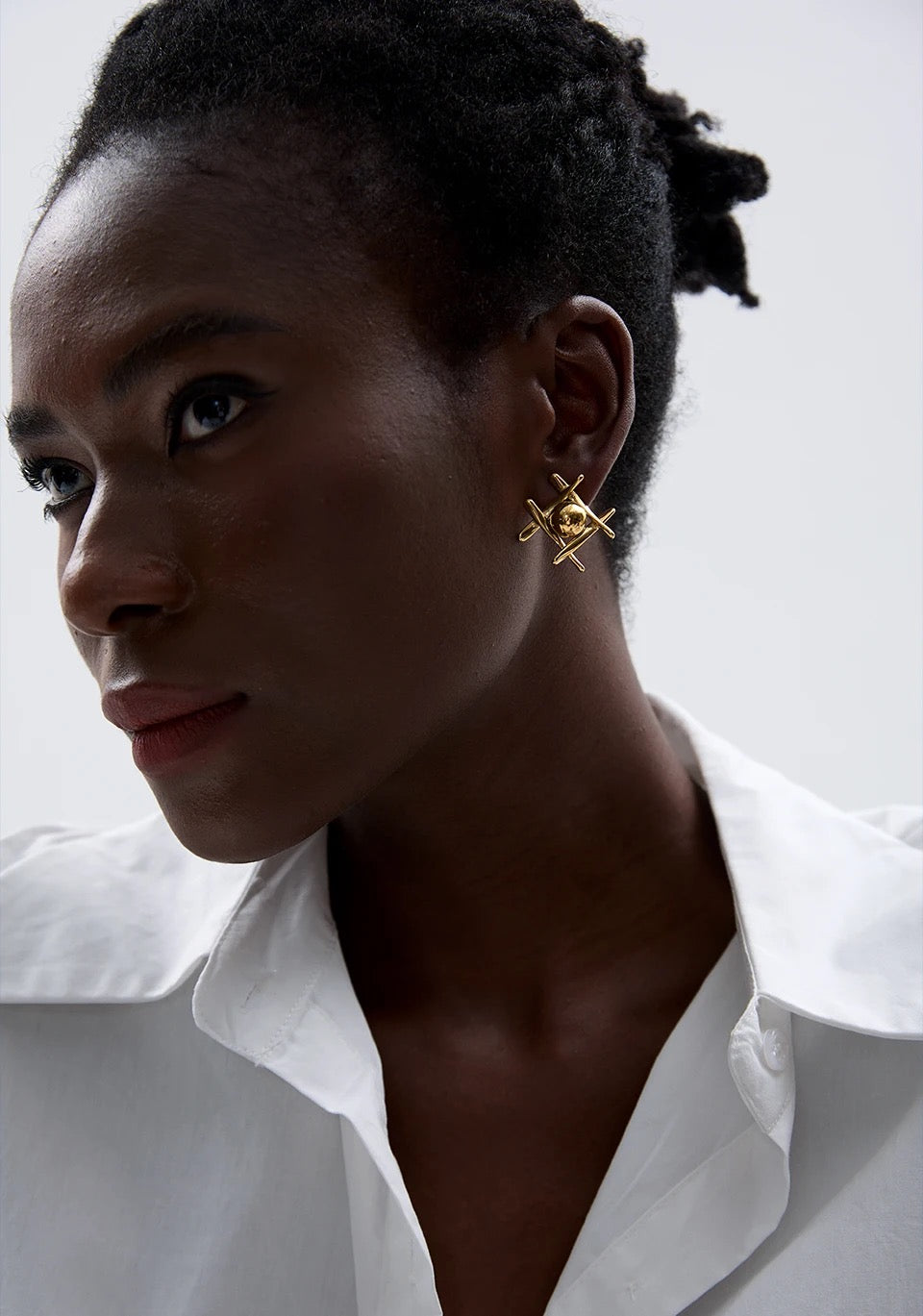 CORE - 18K GOLD PLATED EARRINGS / THE. CAVIAR COLLECTION