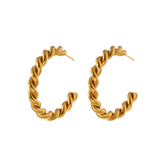 HELIX - 18K GOLD PLATED EARRINGS / THE. SWIRL COLLECTION