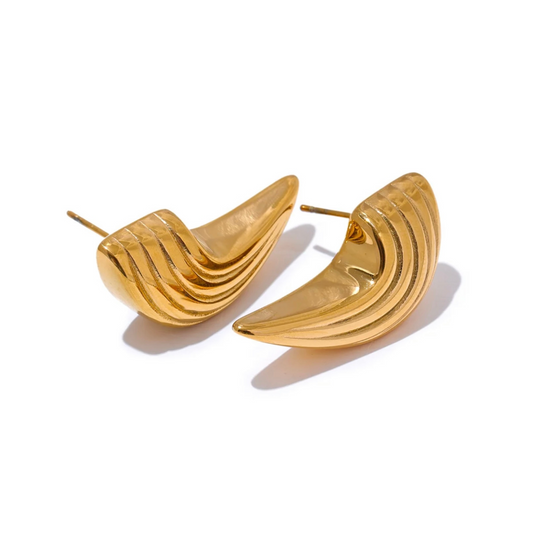 ATHENA - 18K GOLD PLATED EARRINGS / THE. ESSENTIAL COLLECTION