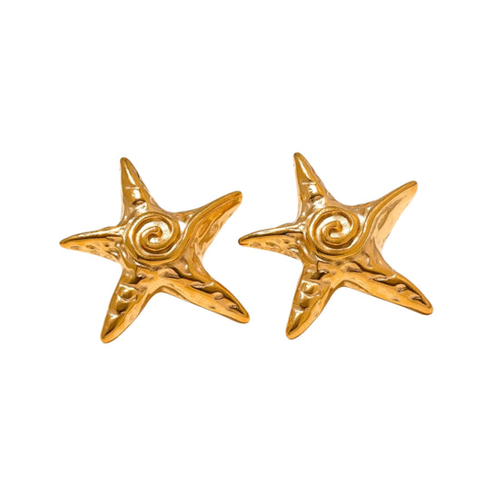 MARIS -18K GOLD PLATED EARRINGS / THE. ISLAND COLLECTION