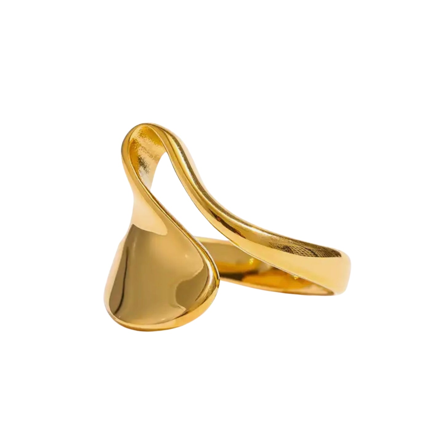 DRIFT- 18K GOLD PLATED RING / THE. WAVE COLLECTION