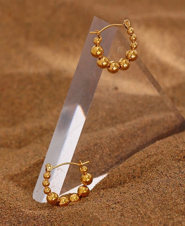 REGINA - 18K GOLD PLATED EARRINGS / THE. CAVIAR COLLECTION