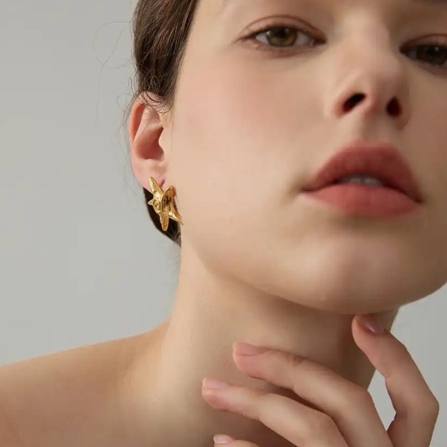 MARIS -18K GOLD PLATED EARRINGS / THE. ISLAND COLLECTION