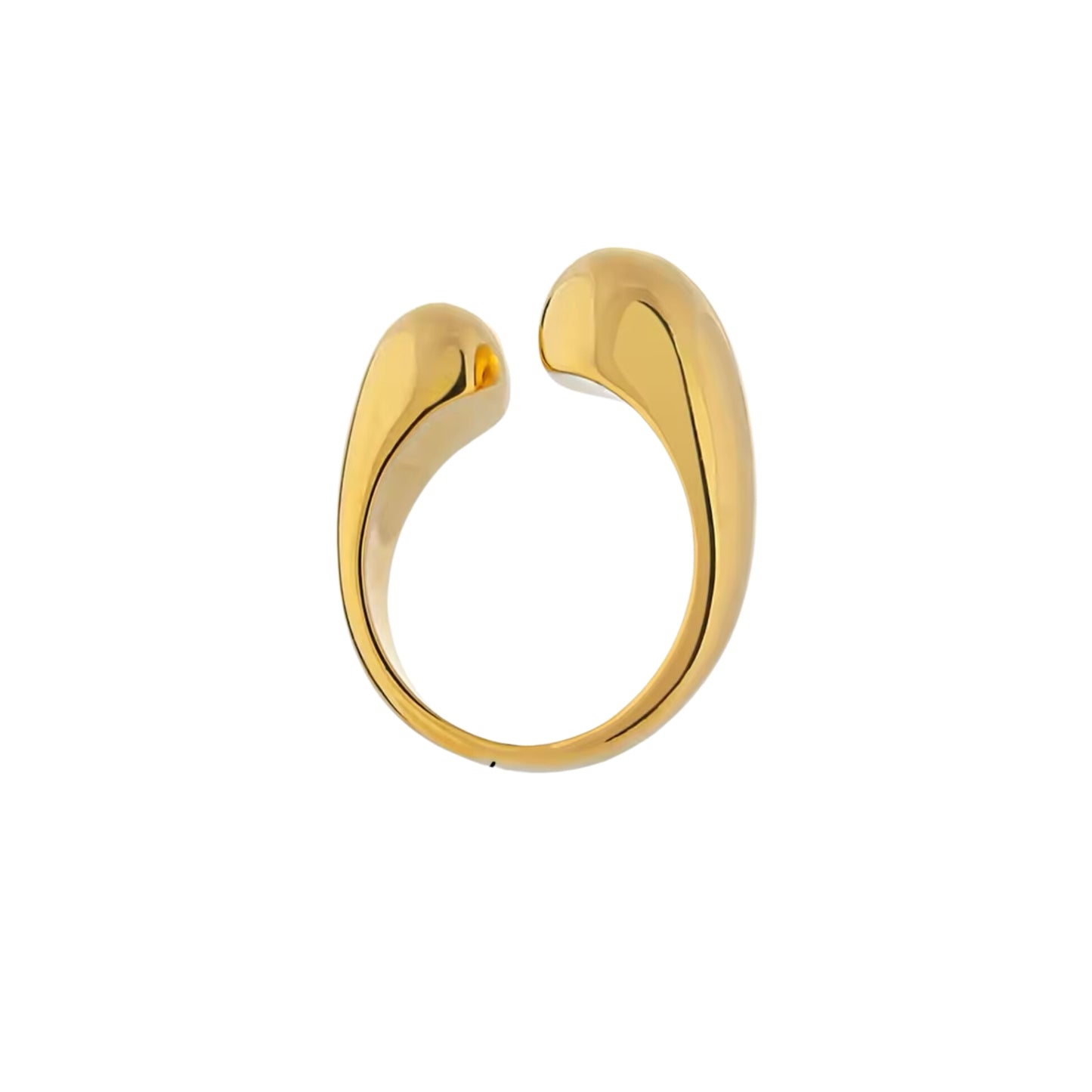 AURA - 18K GOLD PLATED RING / THE. WAVE COLLECTION