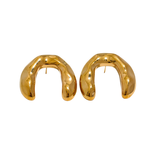 MAREA - 18K GOLD PLATED EARRINGS / THE. WAVE COLLECTION