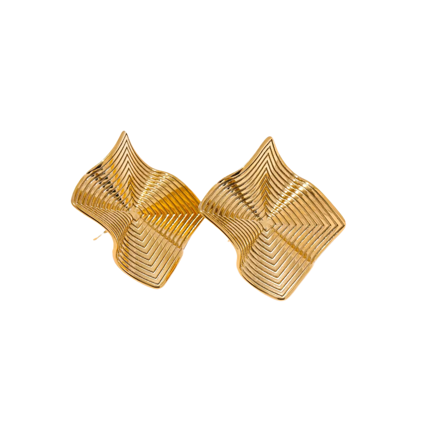 FOLD - 18K GOLD PLATED EARRINGS / THE. ESSENTIAL COLLECTION