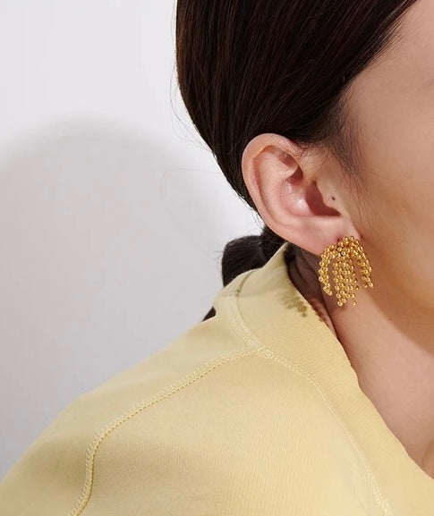 FIREWORK - 18K GOLD PLATED EARRINGS / THE. CAVIAR COLLECTION