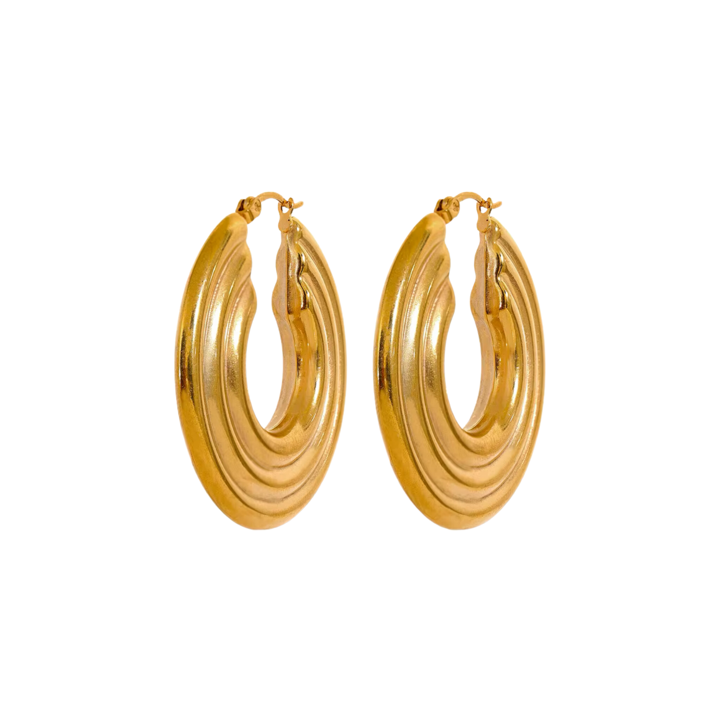 HALO - 18K GOLD PLATED EARRINGS / THE. ESSENTIAL COLLECTION