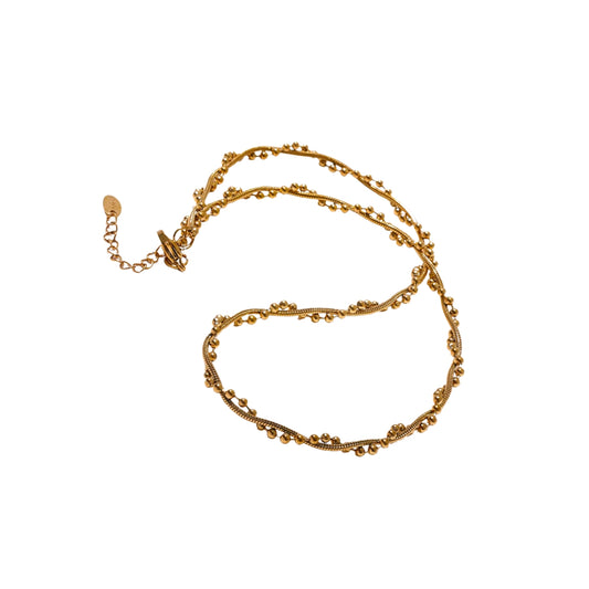 ATOM - 18K GOLD PLATED NECKLACE / THE. CAVIAR COLLECTION